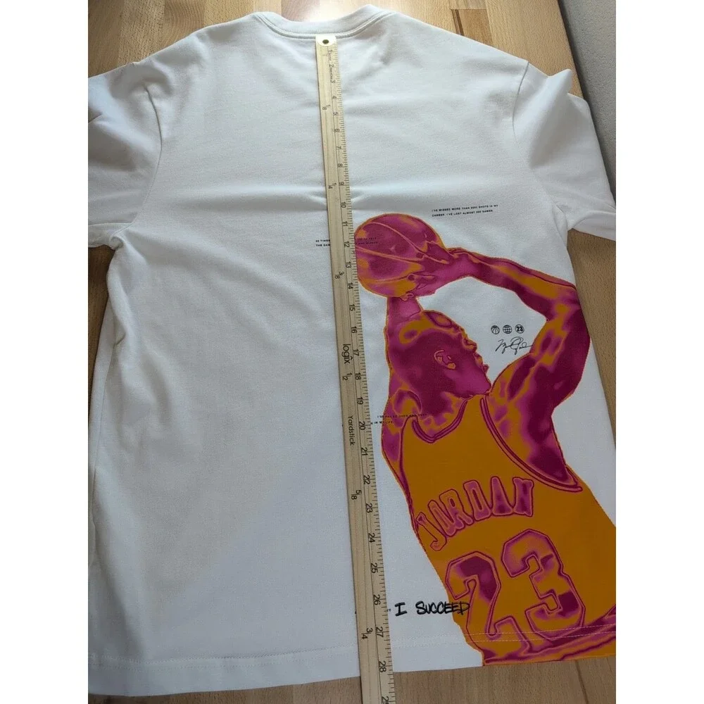 Air Jordan Small White Jumpman Essentials Statement 85 Heat Map Graphic Shirt